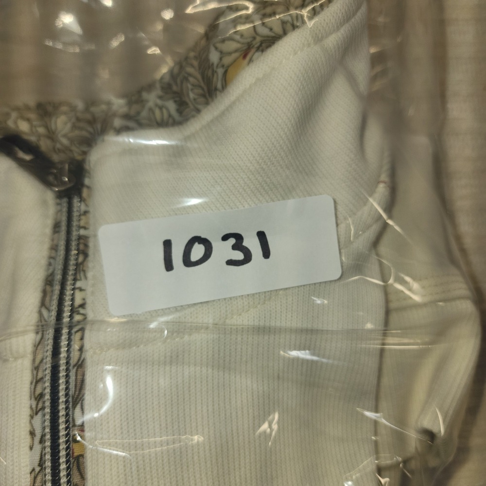 Tommy Bahama Mens XL Cream Quarter Zip Sweatshirt Make Life One Long Weekend - Picture 9 of 9